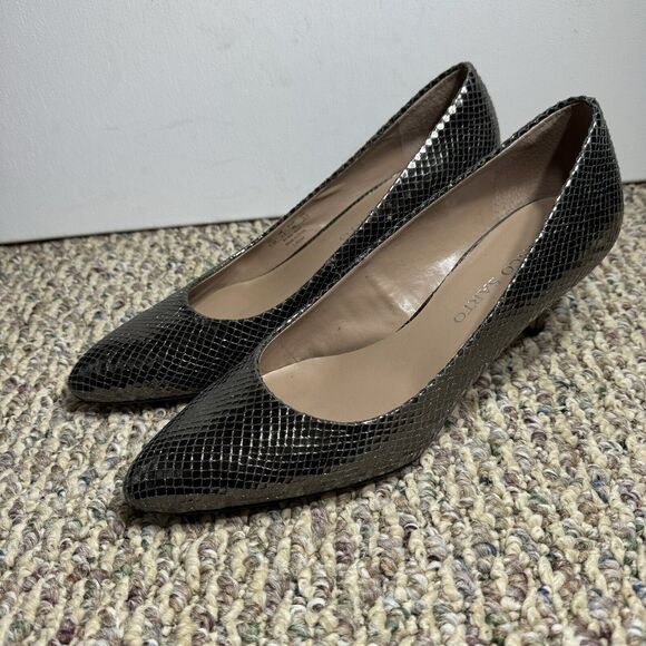 Franco Sarto Shoes Women's 8.5M Silver Heel Pumps - Picture 3 of 9